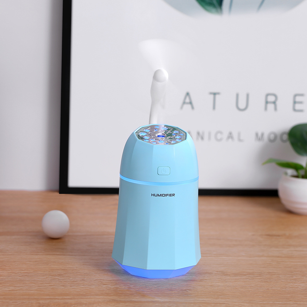 Shenzhen Factory Wholesale Usb Fruit Powder I10 Humidifier Household Colorful Night Light Mini Spray Humidifier