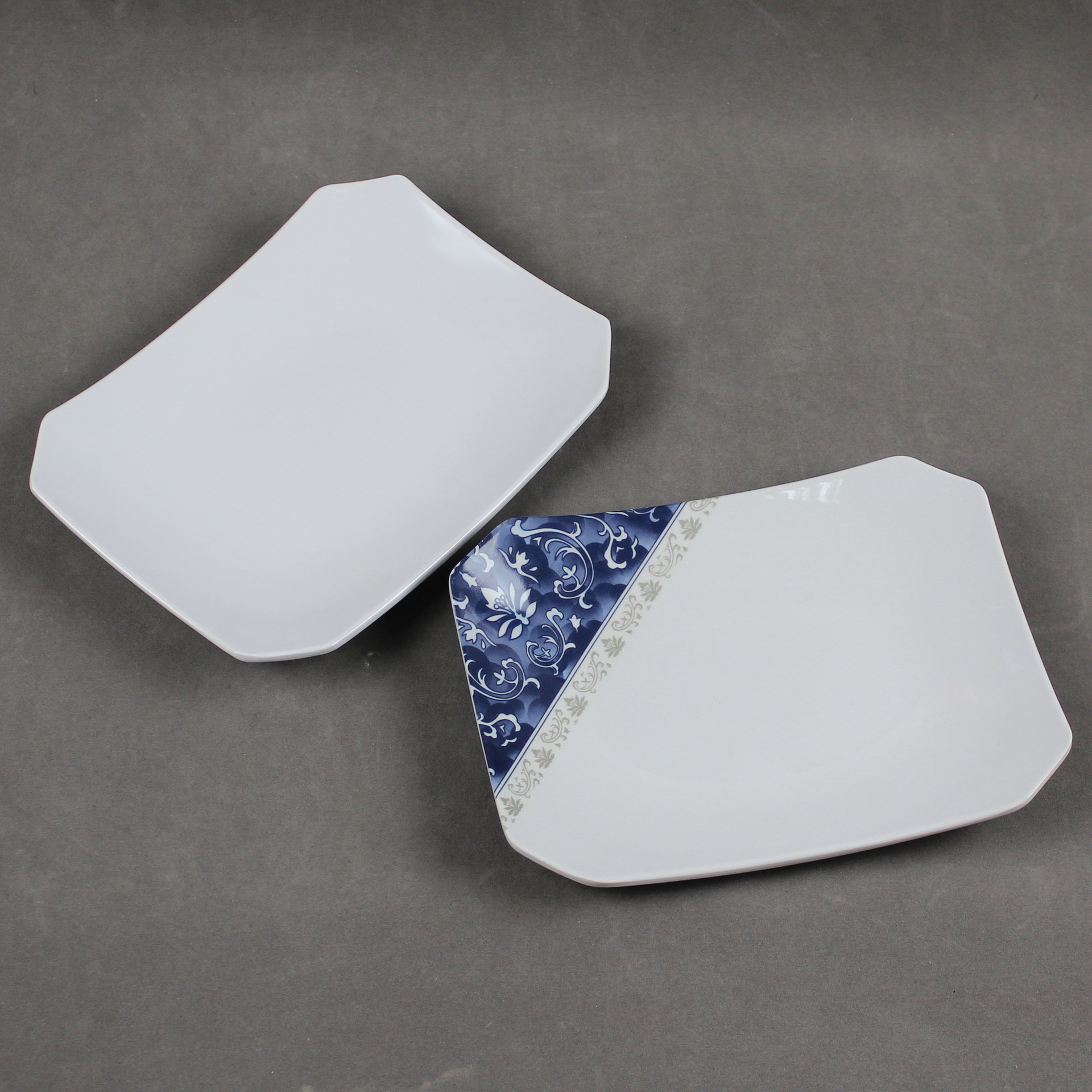 【实力生产厂家】现货批发青花图a5仿瓷密胺盘 密胺美耐皿餐具