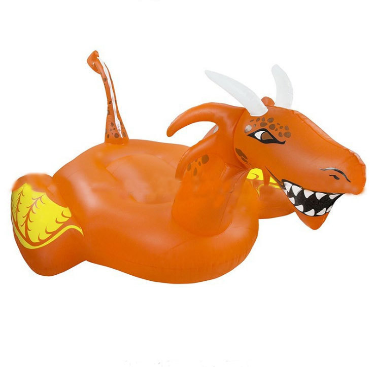 hshb认证工厂定制充气恐龙led灯 孔雀浮排坐骑 环保pvc