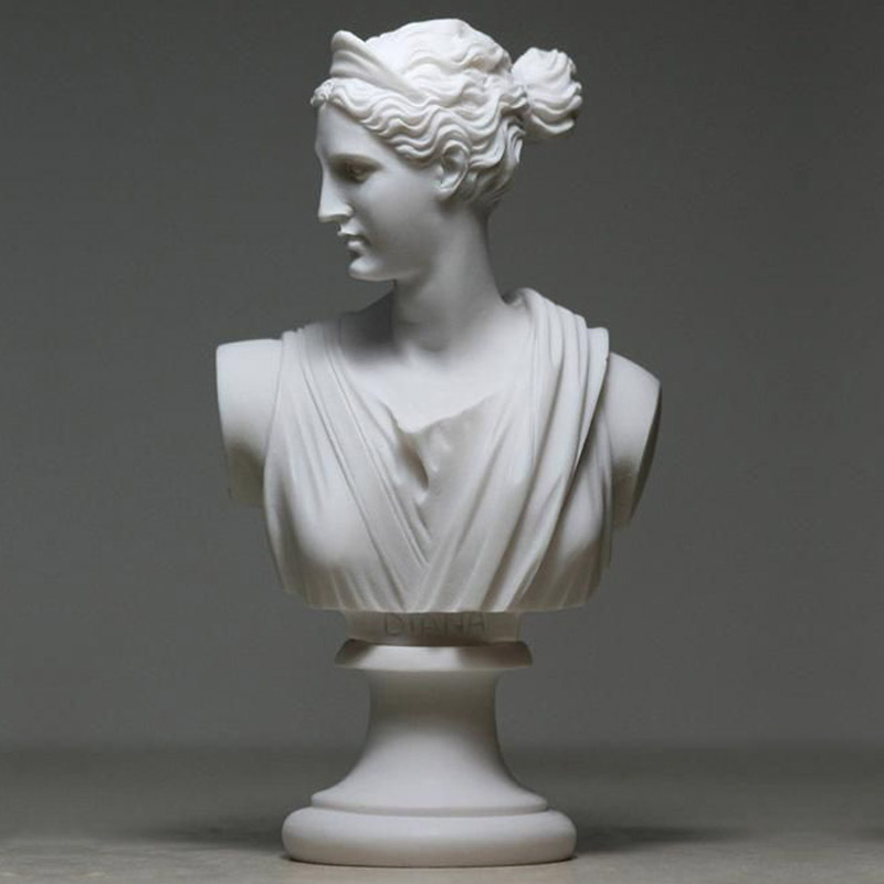 欧式风格客厅摆件现代人物狄安娜雕塑石膏家居饰品落地轻奢艺术品