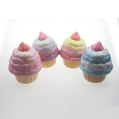 慢回弹玩具纸杯蛋糕 pu发泡玩具捏捏乐玩具 减压发泄玩具