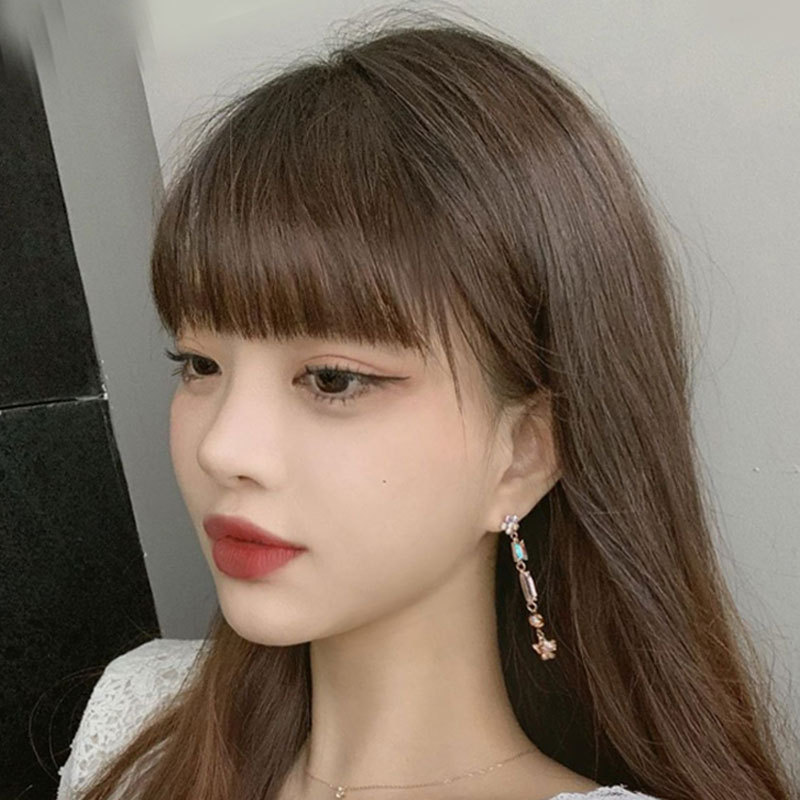 刘海假发女二次元网红眉上空气刘海真发假发片隐形无痕自然假刘海