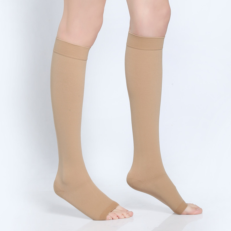 医用弹力袜中筒二级压力袜压缩袜护小腿套护士静脉肿胀防曲张批发