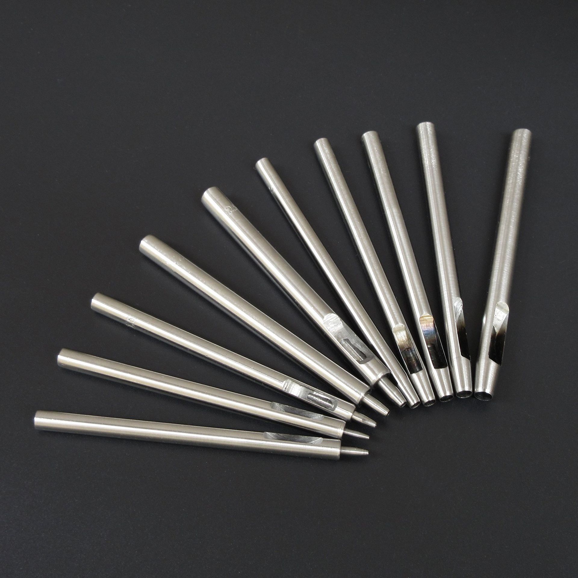 diy腰带表带手工打孔开眼器 工业级皮具冲孔10件套