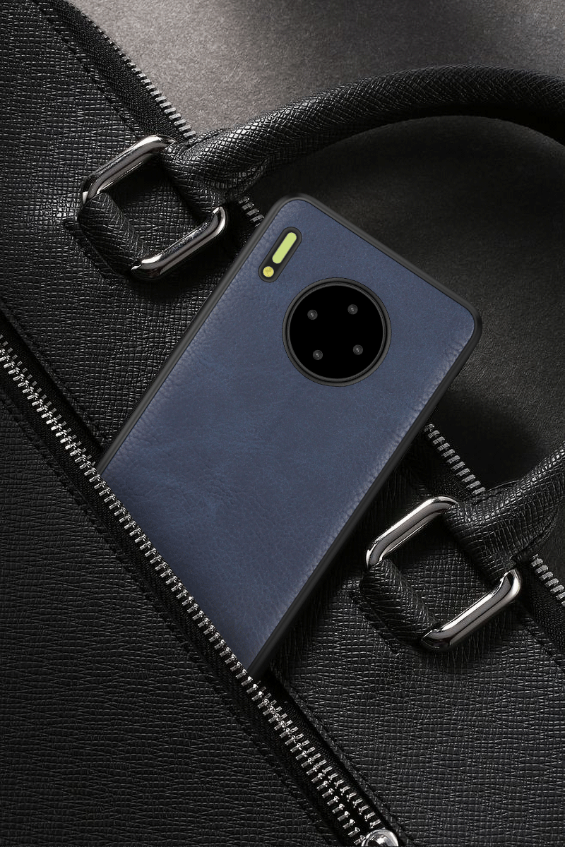 适用华为mate30pro商务手机壳适用huaweimate30pro保护套皮革外壳