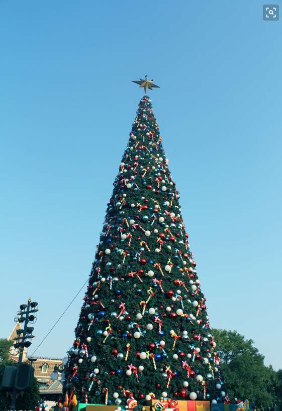 酒店楼盘步行街商业广场圣诞新年灯光美陈摆件大型螺旋飘带圣诞树