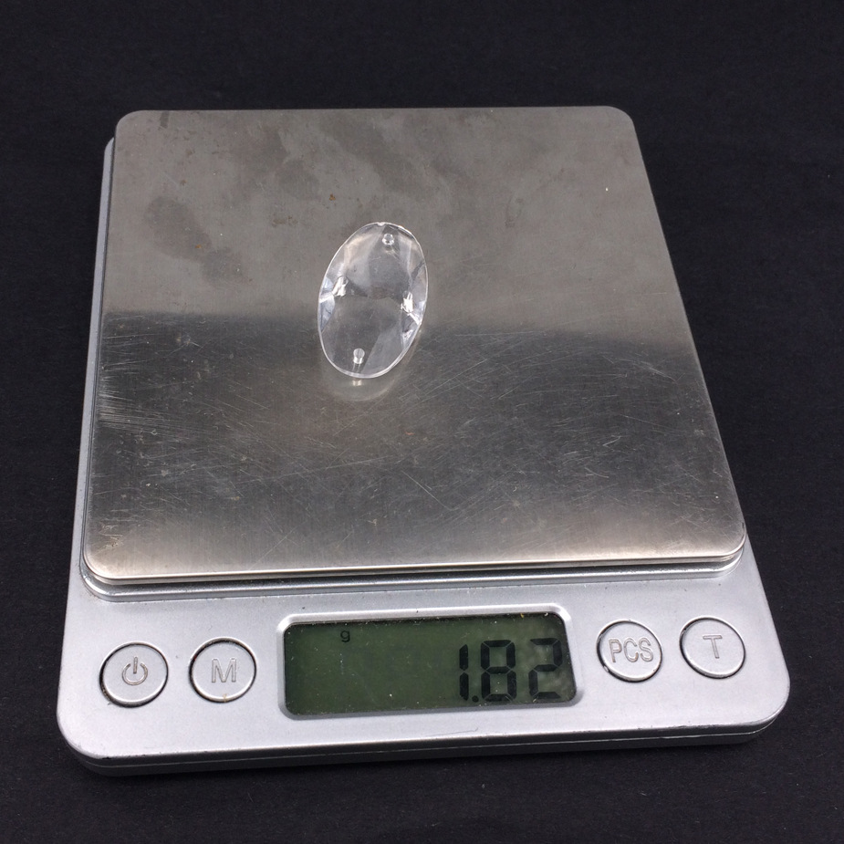 730# 17x34x5mm 亚克力扁椭圆四孔珠子