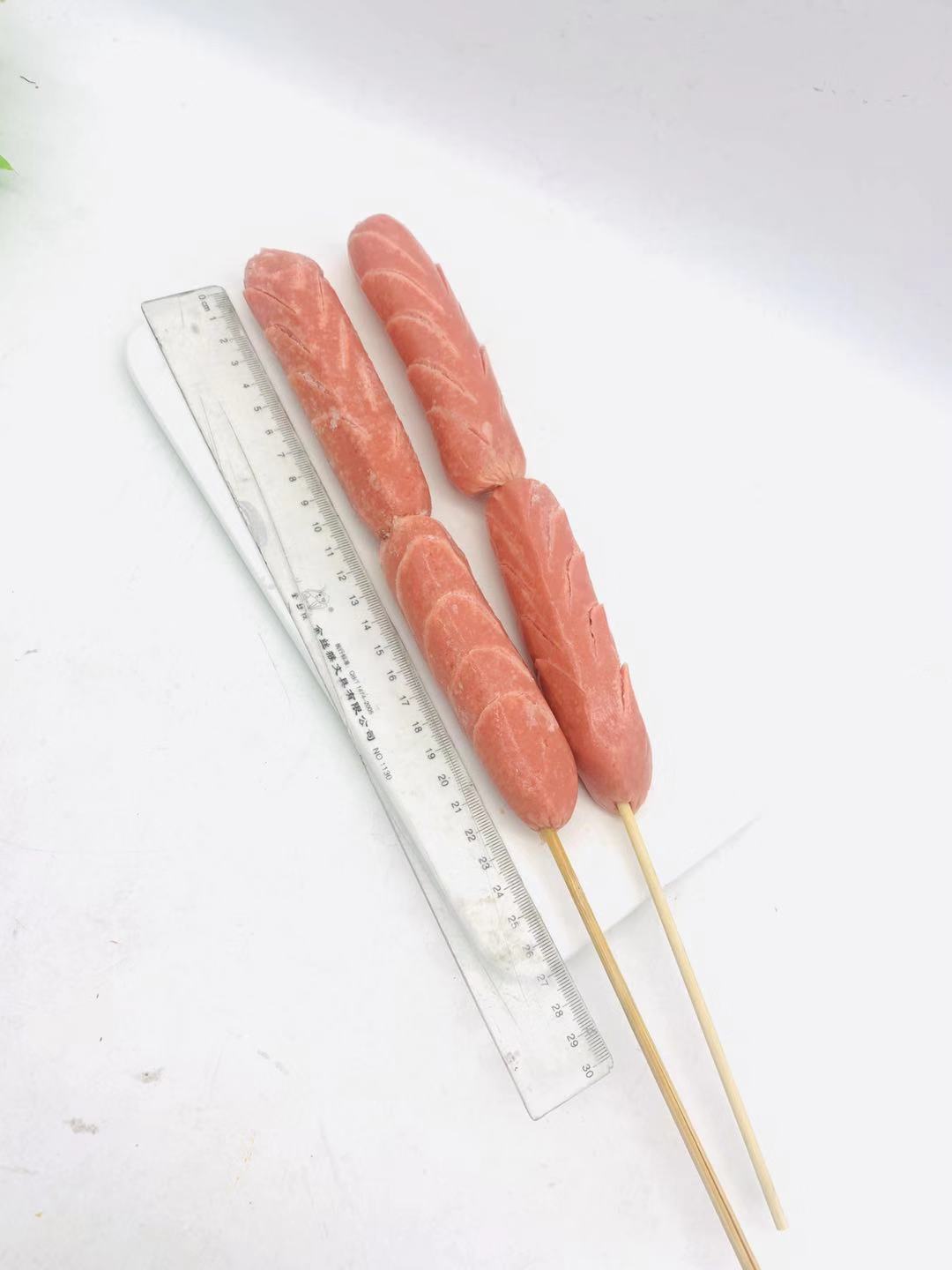 开花大香肠90串 正新大热狗开花肠商用油炸烧烤大开花香肠批发