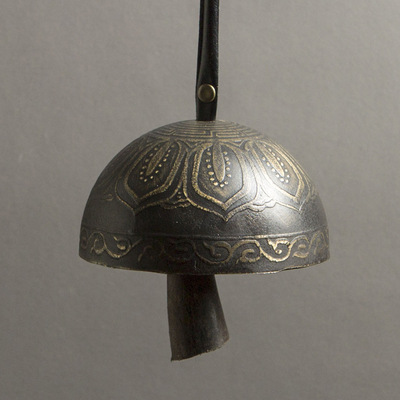 复古冥想驼铃铜手摇铃古风铃铛创意门铃门挂空灵禅修东巴铃隔山铃