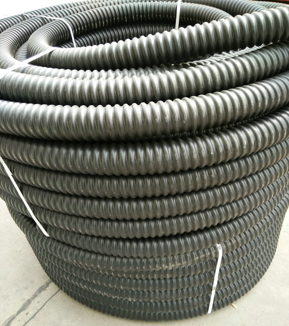 厂家直销20-200碳素波纹管 hdpe碳素螺旋波纹管 电力电缆保护管