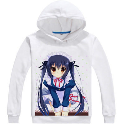 轻音少女 中野梓动漫周边衣服装秋冬外套加绒卫衣连帽