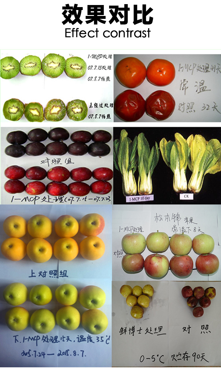 1-甲基环丙烯1-mcp 鲜博士水果蔬菜花卉保鲜剂 每包保鲜10-15公斤