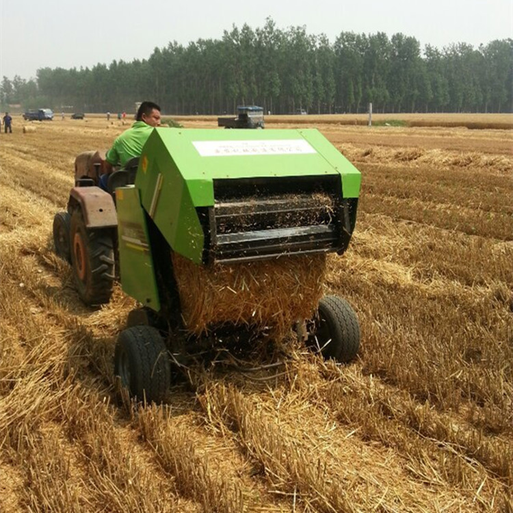 打捆机 畜牧养殖牧草青饲料打捆机 拖拉机带自动捡拾粉碎打捆机