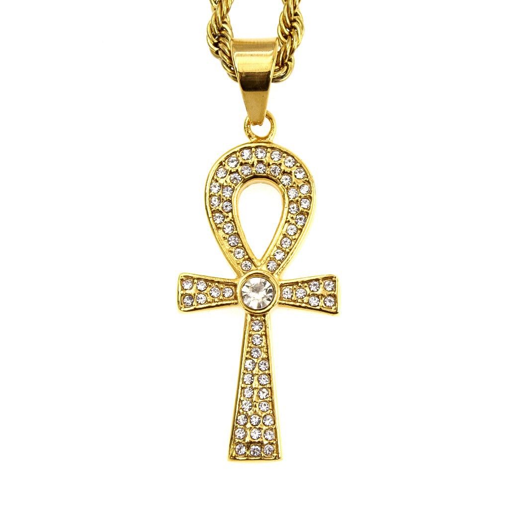 亚马逊跨境热销欧美经典古埃及十字架安卡吊坠