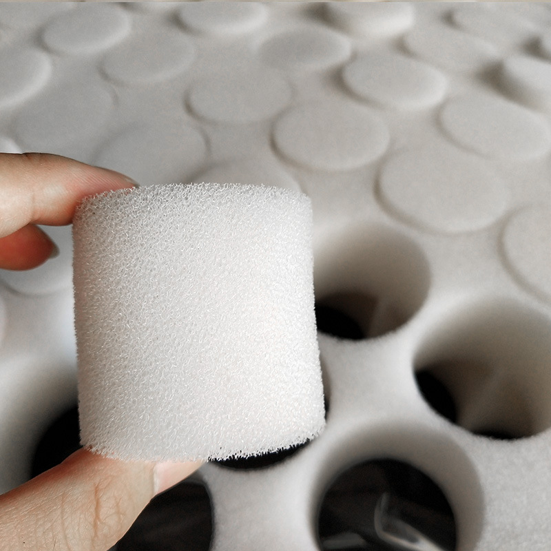 支持定制 小章鱼洗脸刷内填充气泡棉爆破网状海绵黑色50*50mm批发