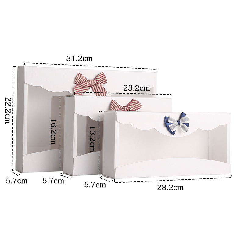 Universal Paper Box Spot Transparent Drawer Box Socks Underwear Storage Packaging Box Printed Logo