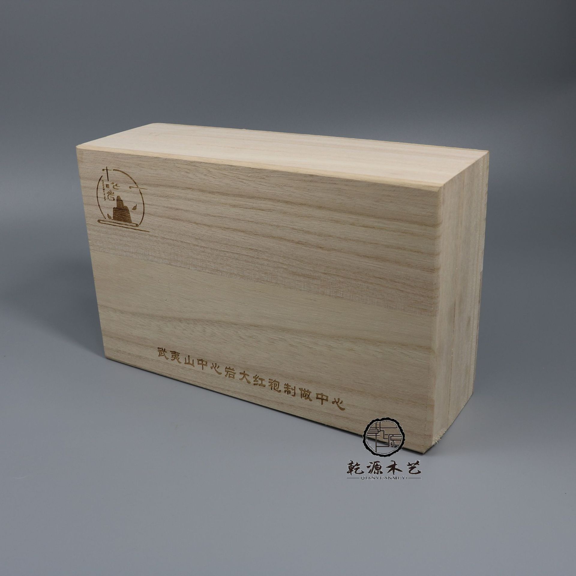 新款梧桐木茶叶盒6罐装大红袍实木包装盒散茶礼品包装盒