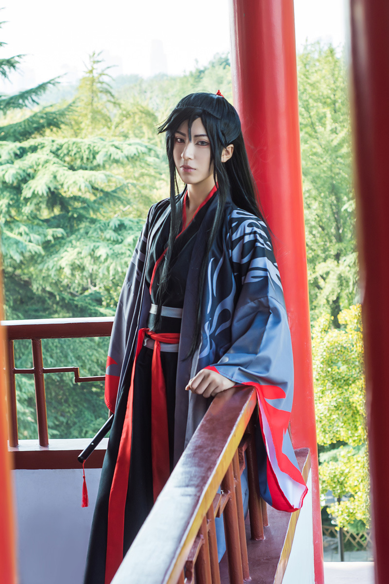 古装汉服男魔道衣服夷陵老祖魏婴魏无羡祖师古风cosplay一件代发