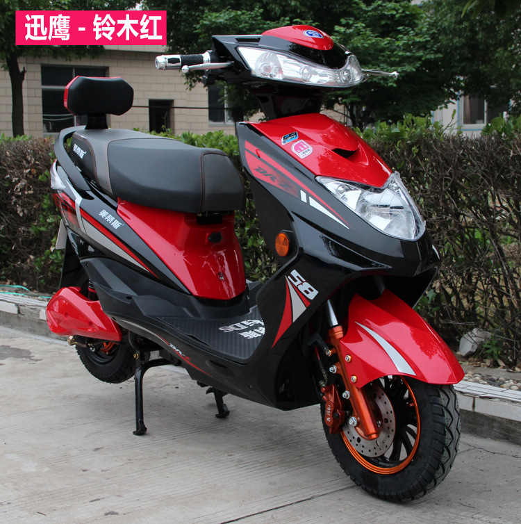 出口迅鹰双人电动车厂家直销踏板电动车成人