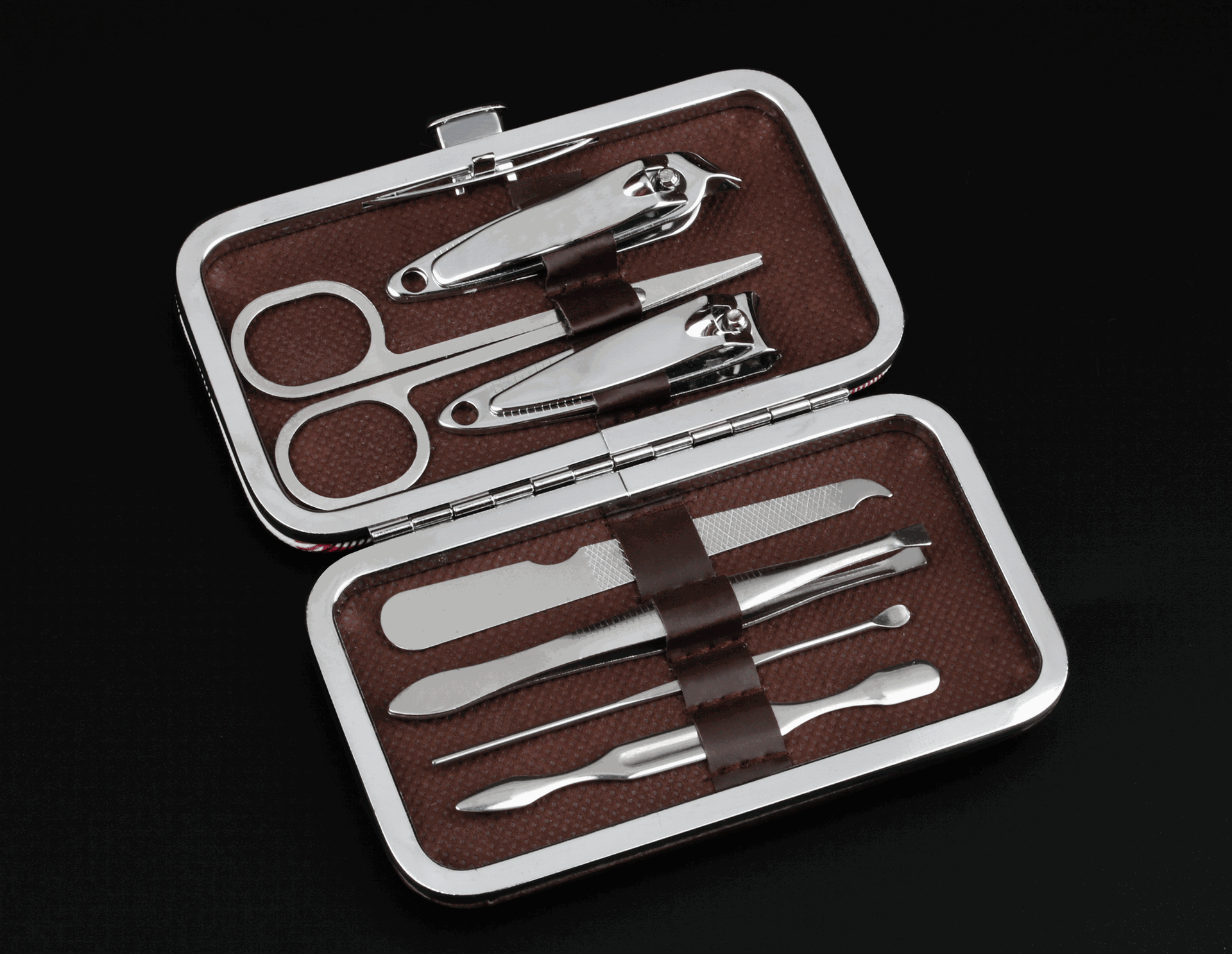 现货9件套指甲剪套装修甲工具美容套 广告礼品指甲刀套装定制logo