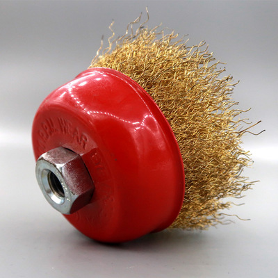 长期供应3寸碗型曲丝钢丝轮75mm碗形钢丝轮不锈钢丝刷打磨除锈轮