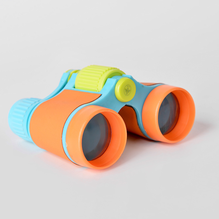 厂家定制混色橡胶握柄防滑望远镜双筒望眼镜科教益智玩具生日礼物