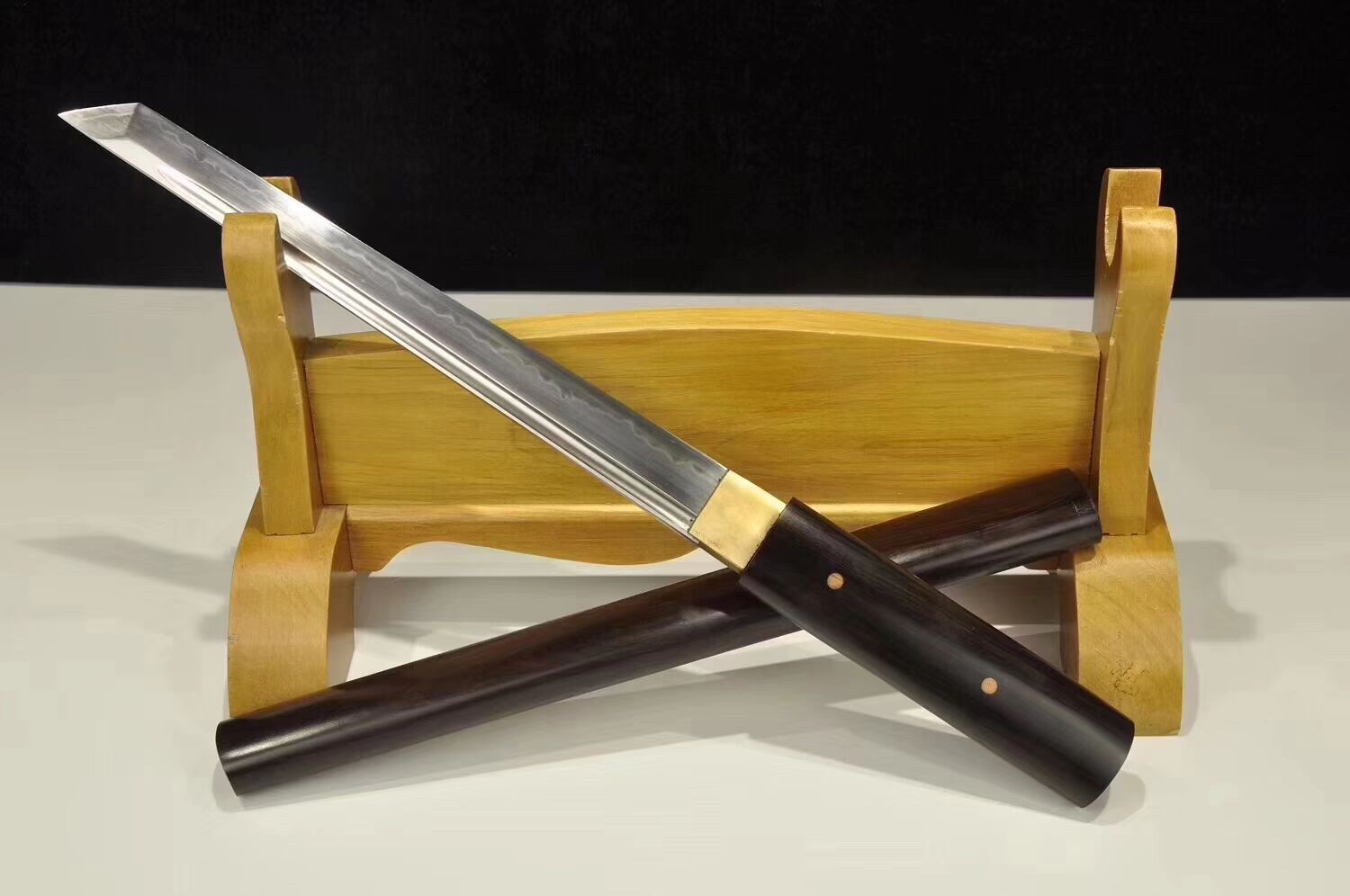 黑檀短刀 龙泉市剑庐宝剑厂 健身器械 不开刃