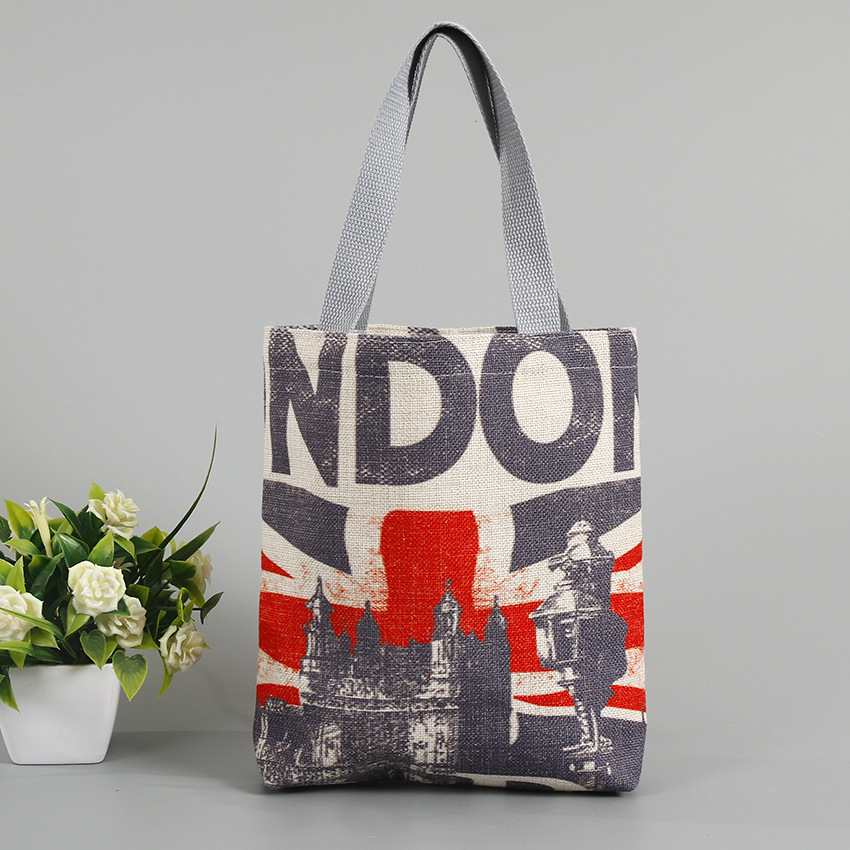 定制创意全棉帆布包 时尚购物袋印花字母棉布袋手提帆布袋印logo