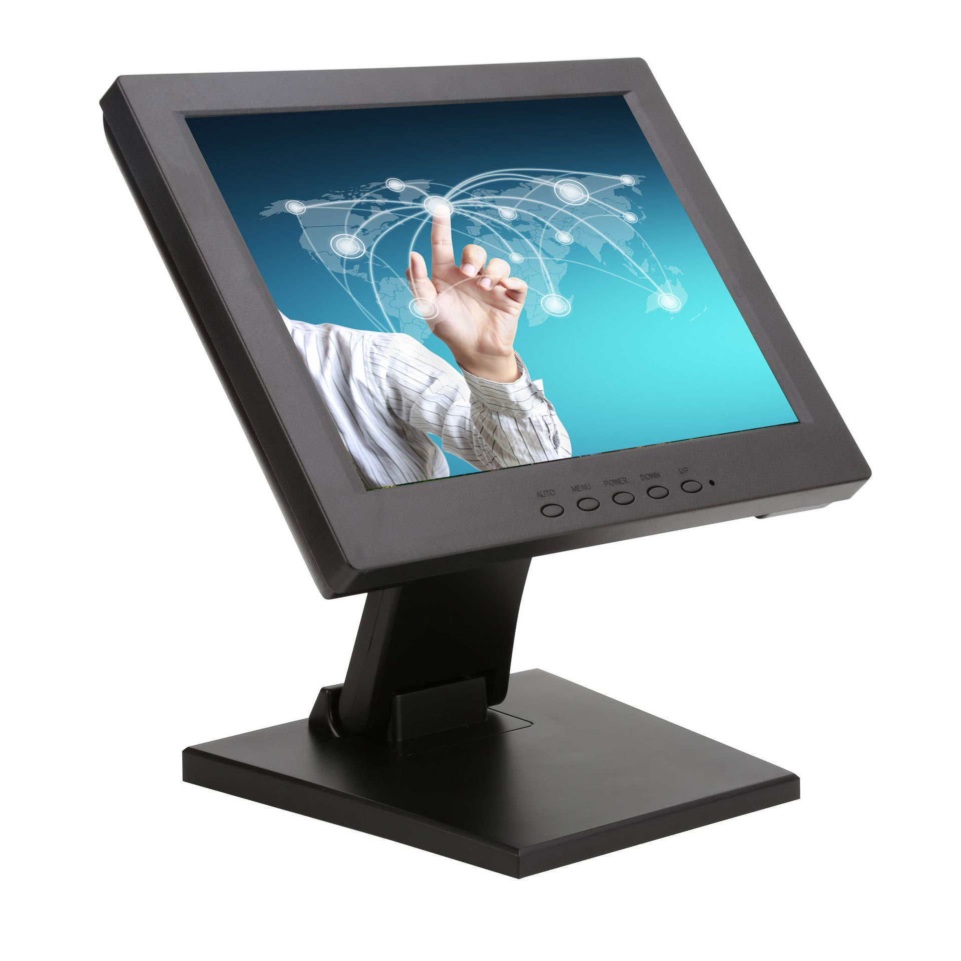 12寸触摸显示器led单点多点触摸商业点餐收银pos液晶显示屏