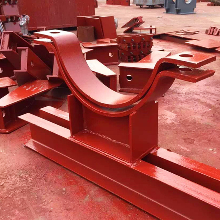 厂家供应 泵管固定u型地面托架dn125泵管管卡支架 两孔三孔管夹