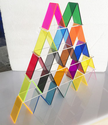 厂家批发半透明彩色亚克力板有机玻璃板彩色磨砂亚克力板定做加工