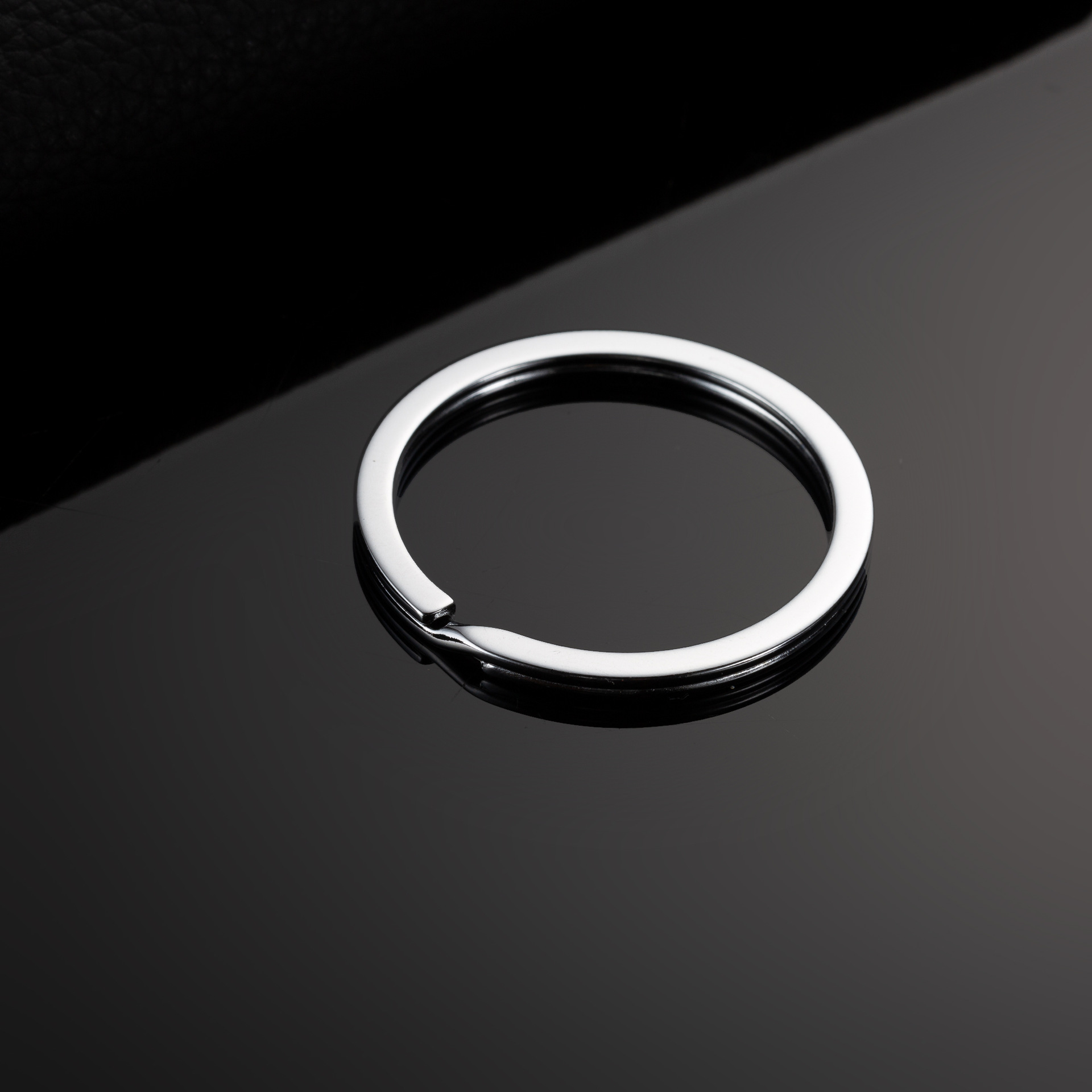 淳美钥匙圈8298碳钢电镀不锈钢直径35mm毫米钥匙环diy铁圈锁匙环