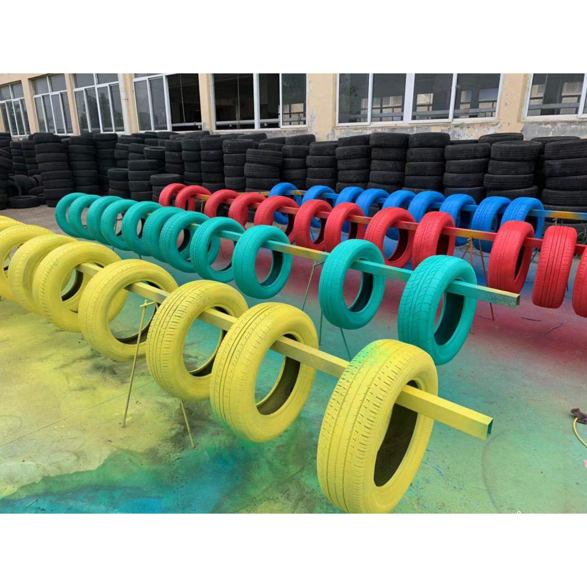 赛道卡丁车防撞轮胎卡丁车赛道彩色轮胎沙滩车废轮胎轮胎护栏定做