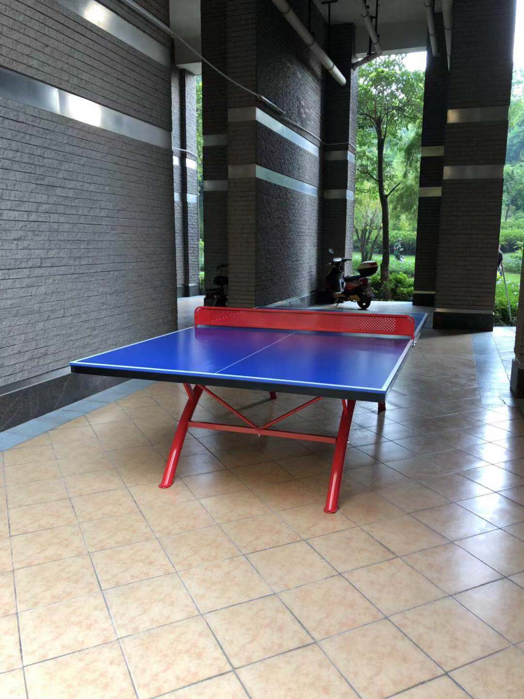 标准乒乓球台室外 小区家用户外室内球桌大翻边smc国标乒乓球桌