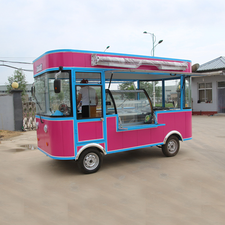 多功能炸串小吃车四轮早餐摆摊烧烤车移动麻辣烫摊位蛋堡炉小吃车