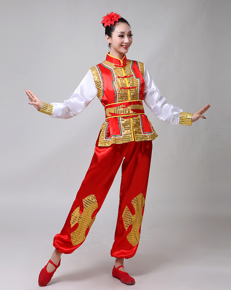 锣鼓队腰鼓队服装女中国鼓水鼓舞打鼓服演出服成人现代中国风演出