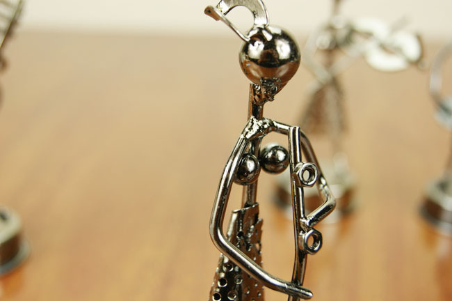 cd142系铁丝女孩乐队,铁艺工艺品人物造形摆件