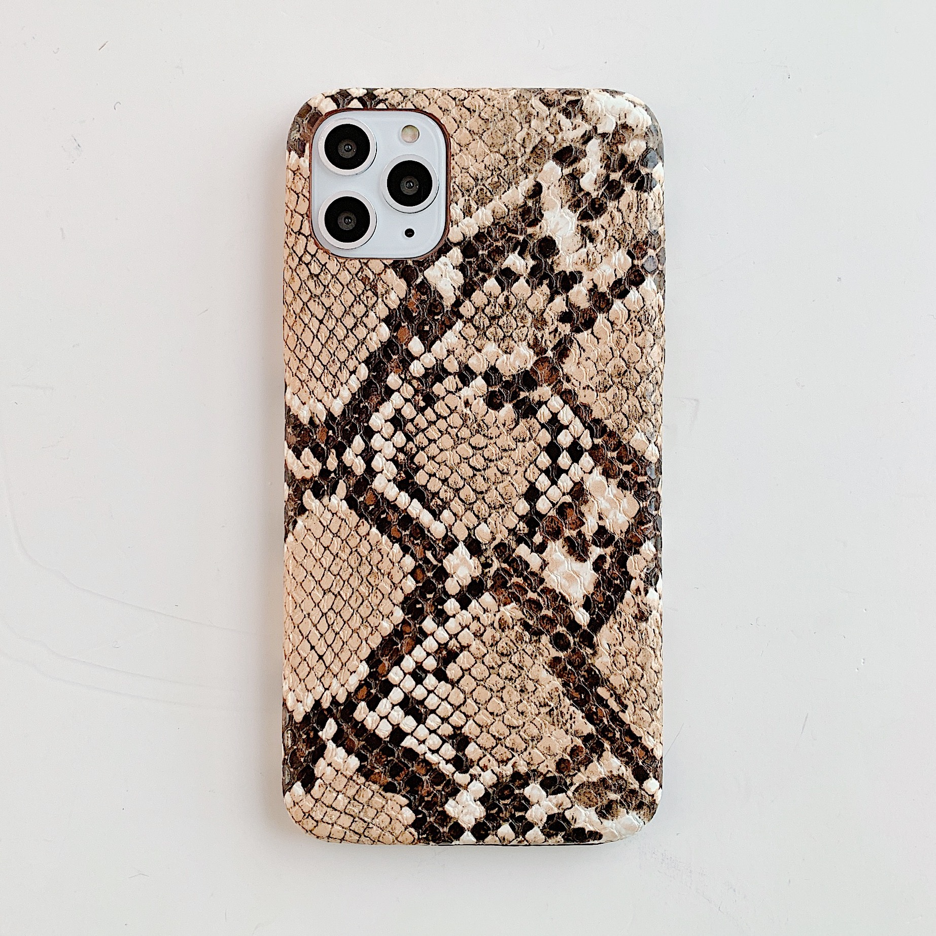 蛇皮纹适用于苹果iphone 11 pro max/xr/ix/xs max三包贴皮手机壳