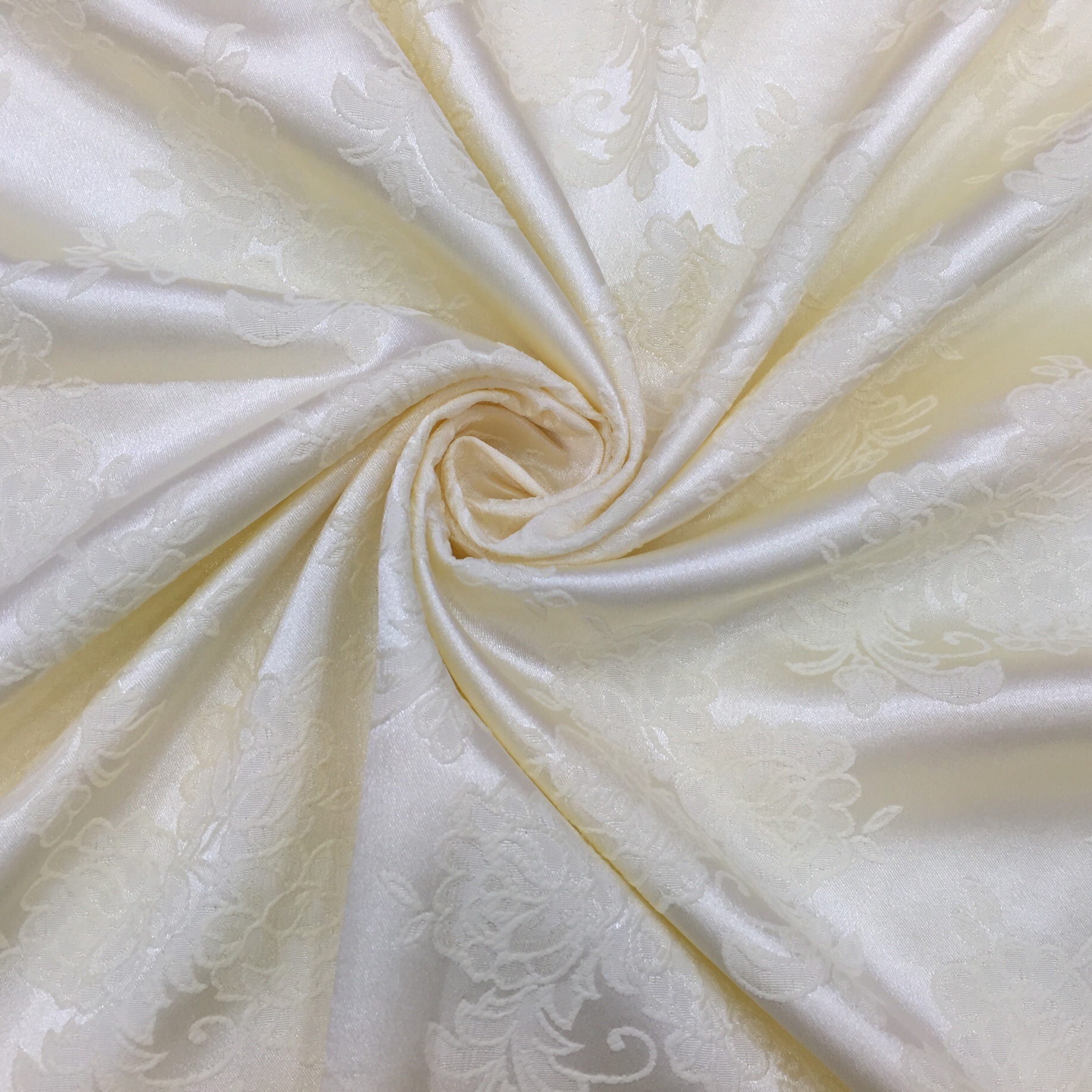 工厂现货梭织提花布缎面葡萄花暗纹新品女装童装汉服旗袍面料批发