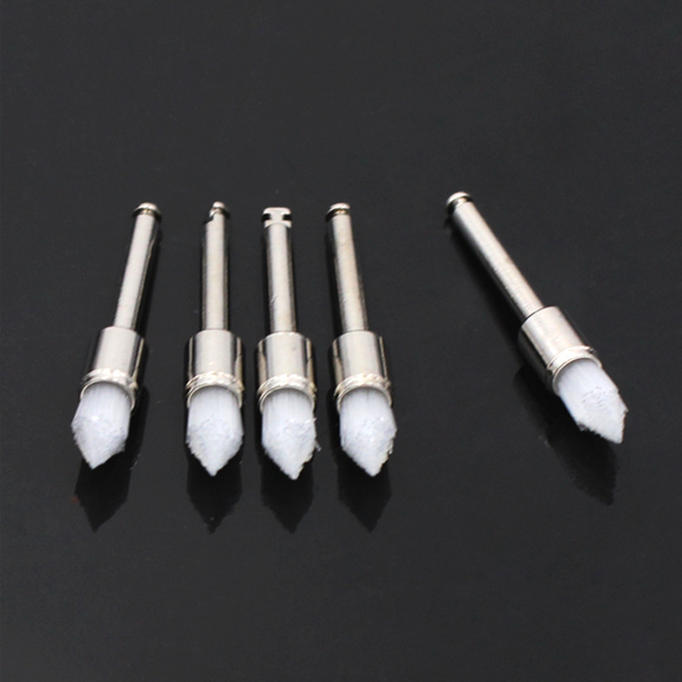 牙科材料尖头抛光刷 清洁刷 低速弯机头用抛光毛刷 100个/盒