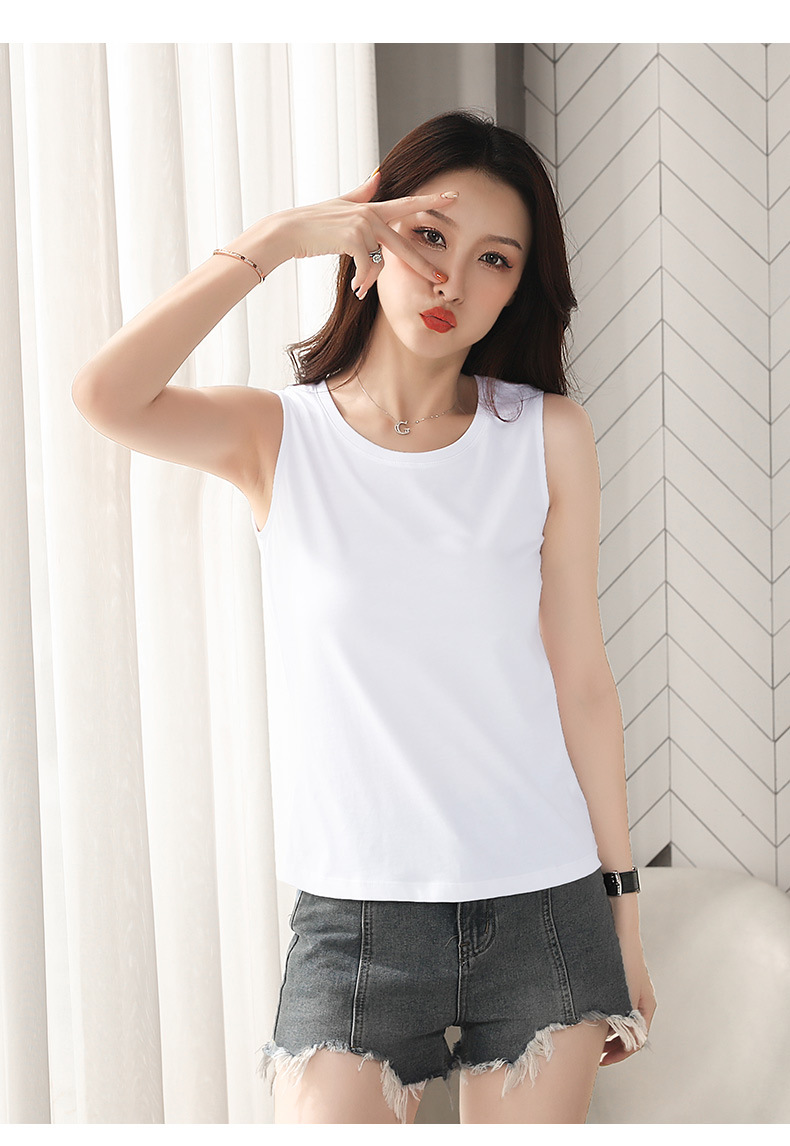 宽松背心女修身百搭韩版螺纹无袖t恤女坎肩外穿秋冬新款吊带背心