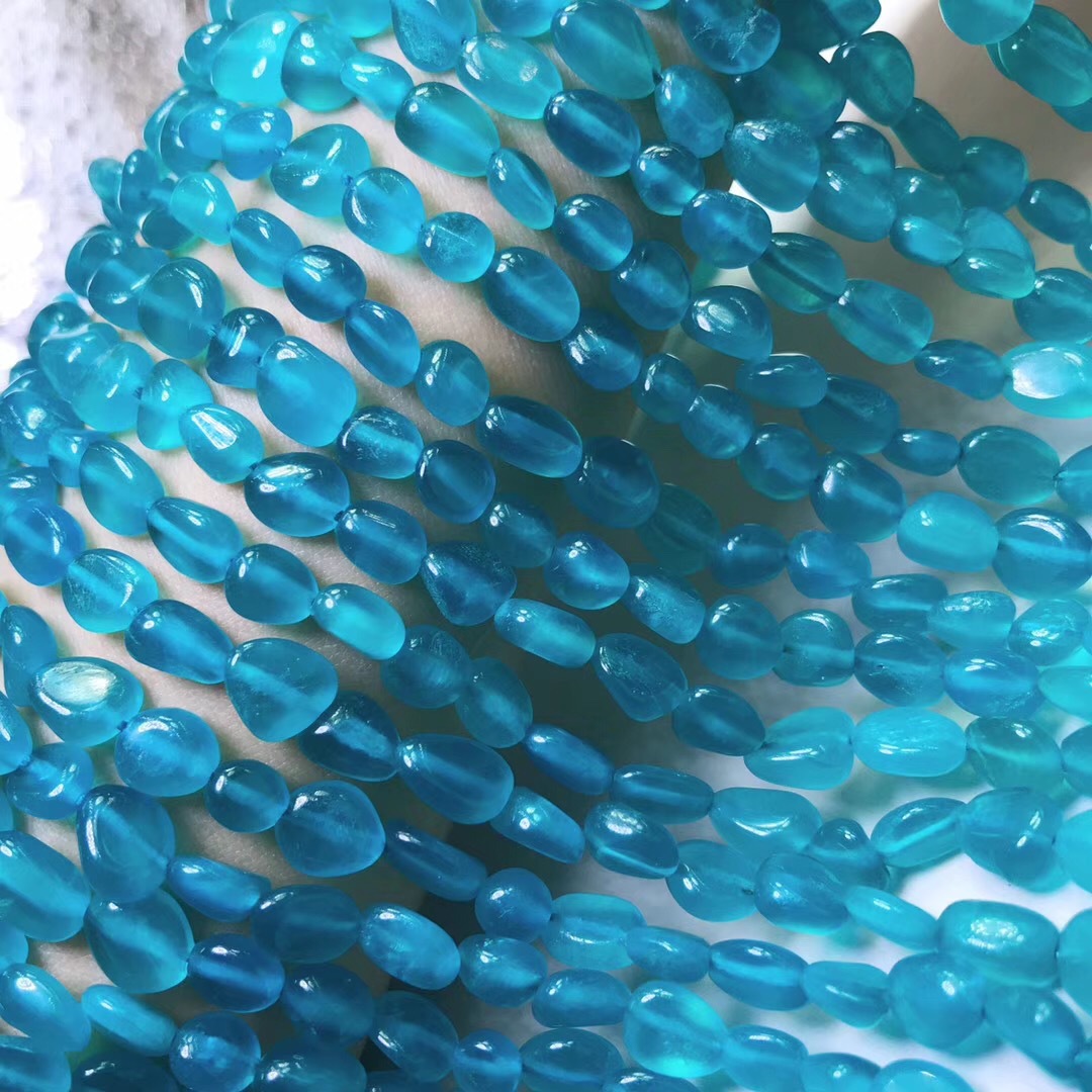 天然高冰透天河石亚马逊石随形无优化无染色颜色一级棒 厂家批发