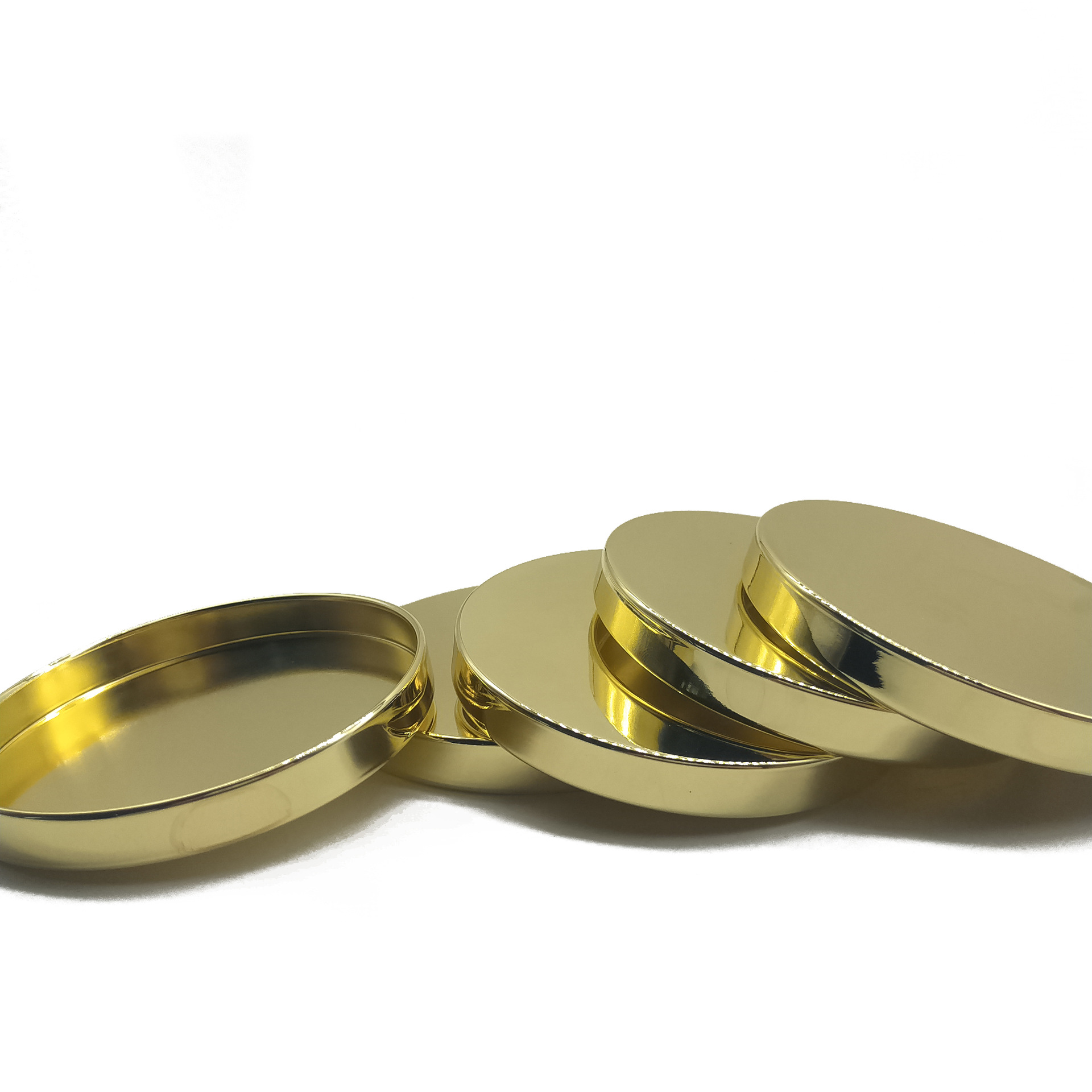 不锈钢盖镀金 镀金喷油挂镀加工处理 深圳金属表面处理加工