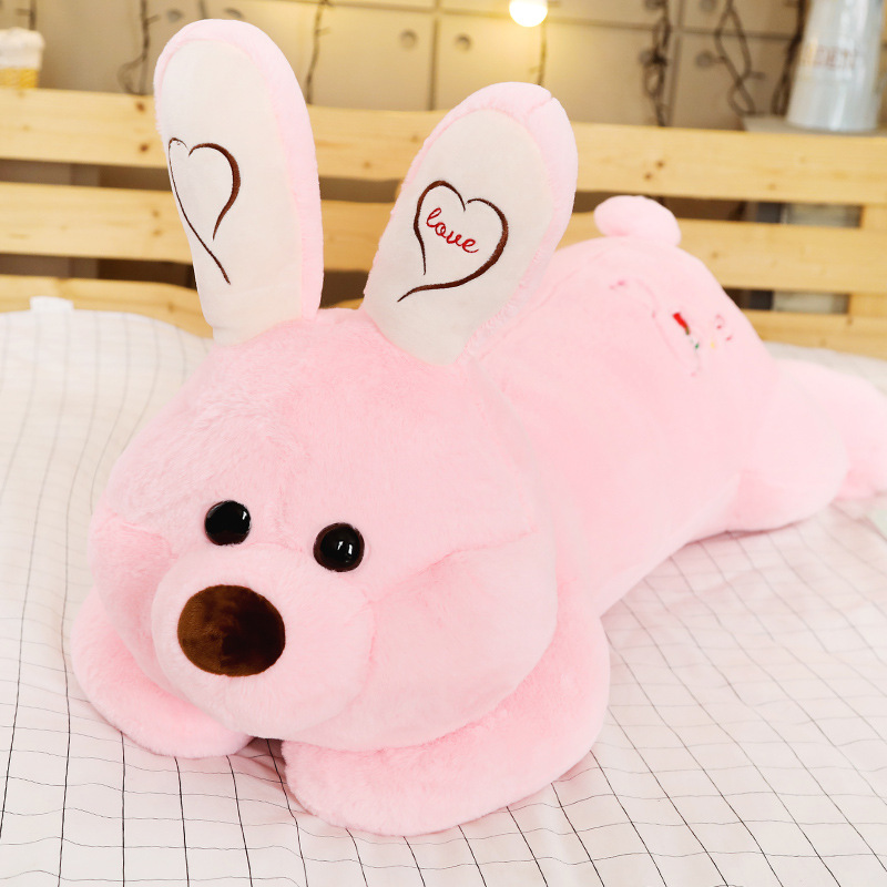 批发可爱趴兔大耳兔毛绒玩具长耳兔公仔玩偶大号布娃娃女生礼物