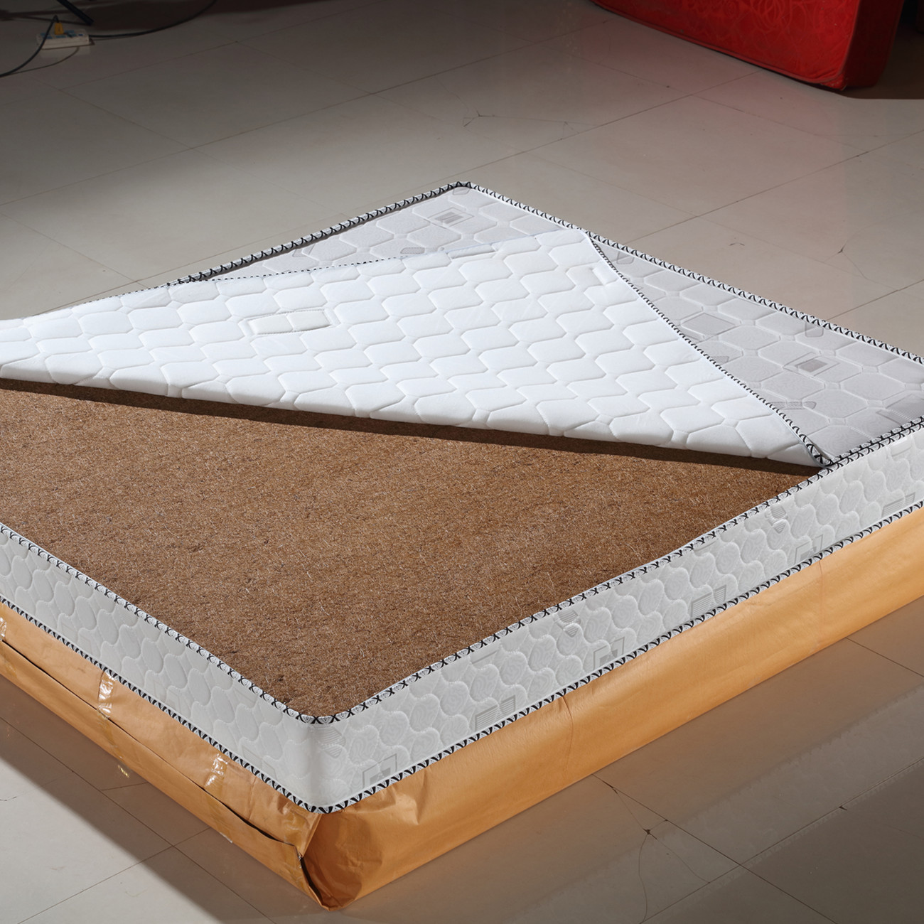 天然椰棕床垫环保棕垫1.5m1.8米双人乳胶垫席梦思可定做定制折叠