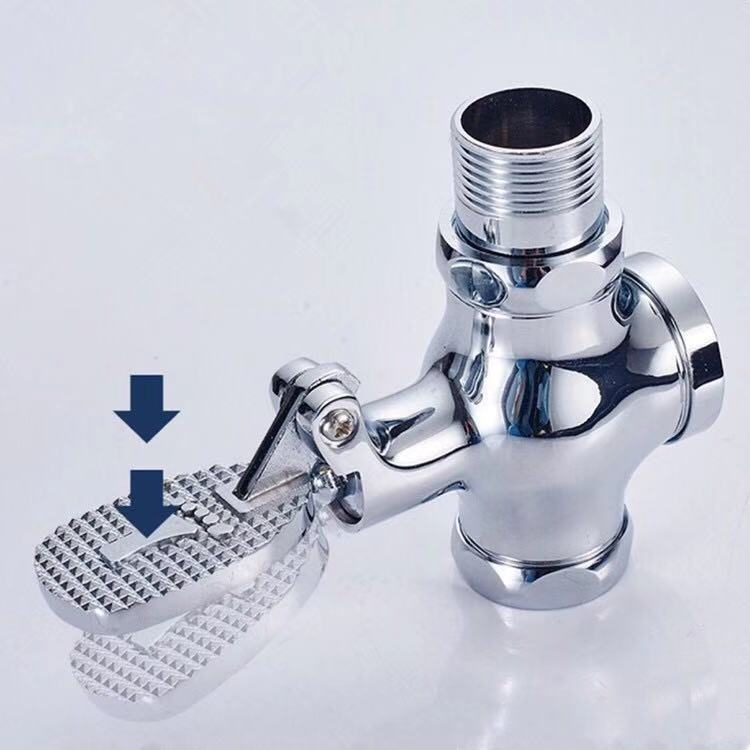便池脚踩冲水阀蹲便器脚踩阀延迟阀脚踩式大小便脚踩冲洗阀阀