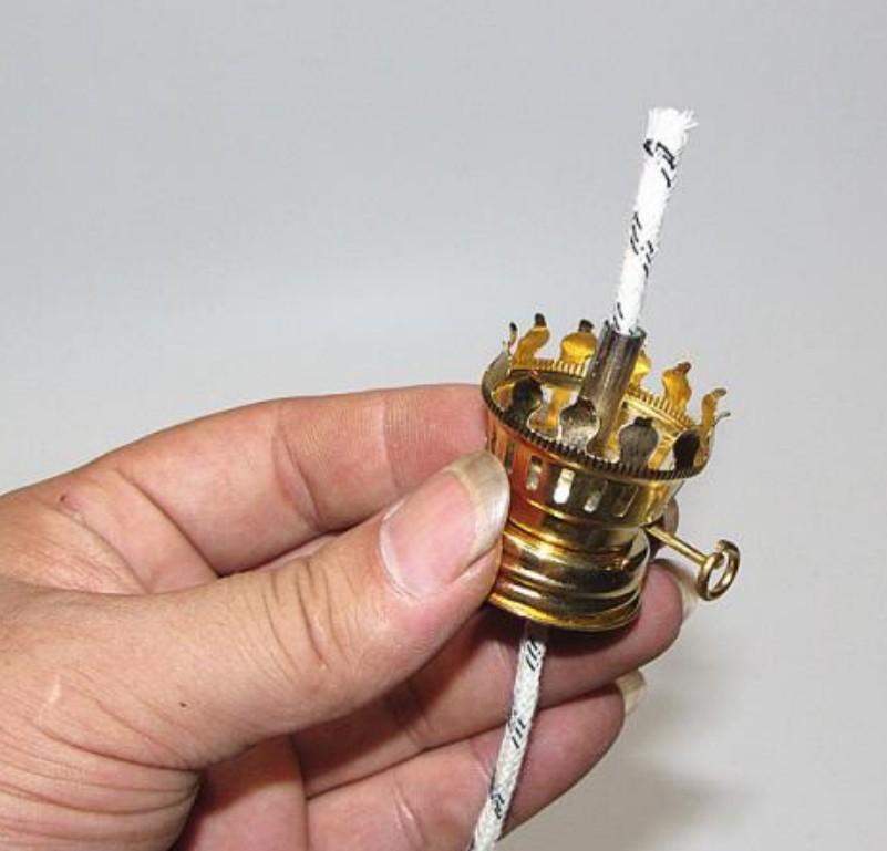 佛教煤油灯头铁制品镀金可调自制小油灯长明灯水火供佛前添灯