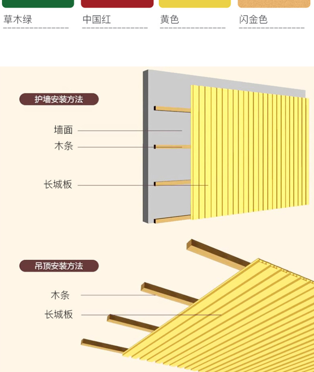 澳科朗长城扣板|铝扣板|护墙板|连体长城板|铝方通吊顶|木纹铝通