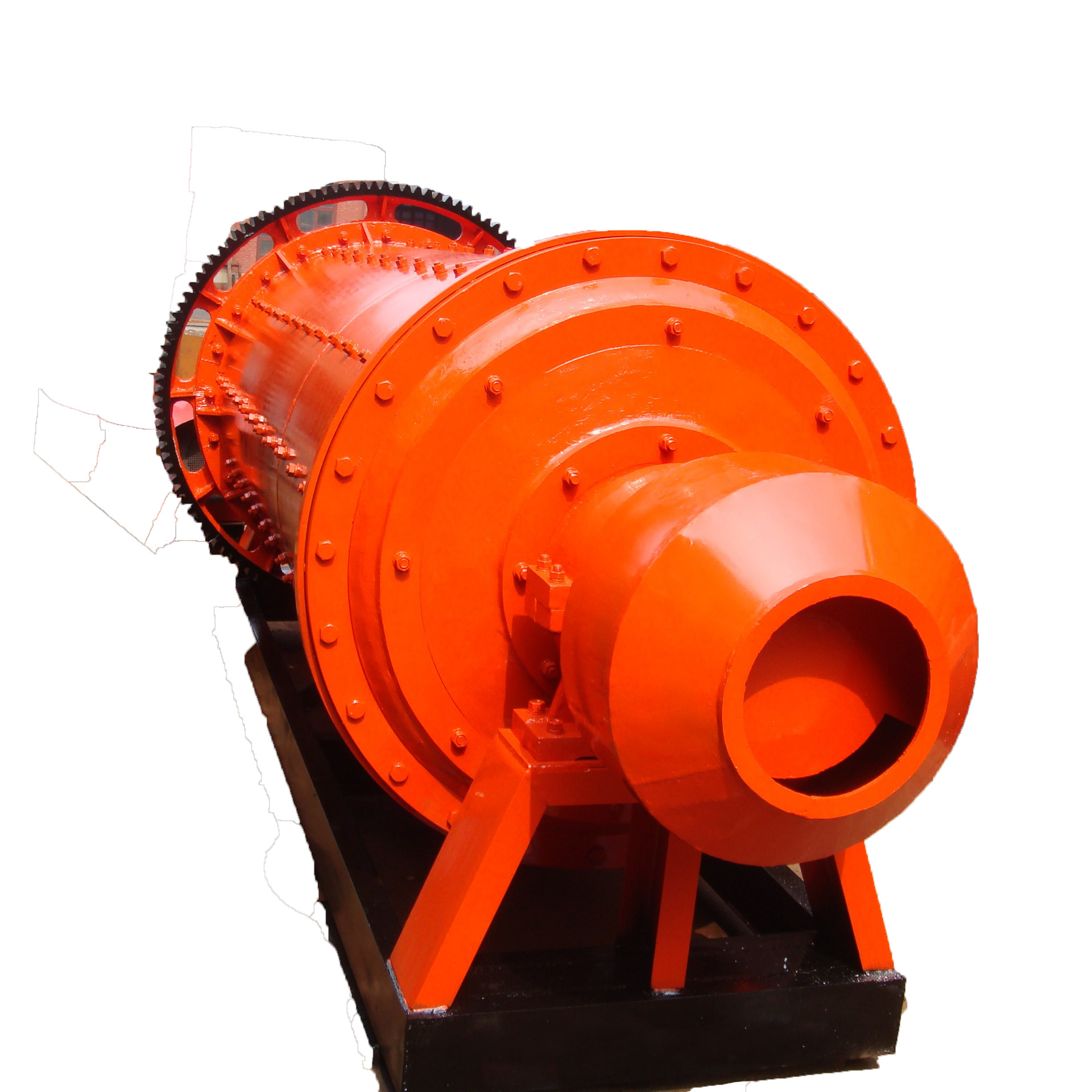 钢制衬板加厚型实验室用球磨机小型干式球磨机200l短磨机