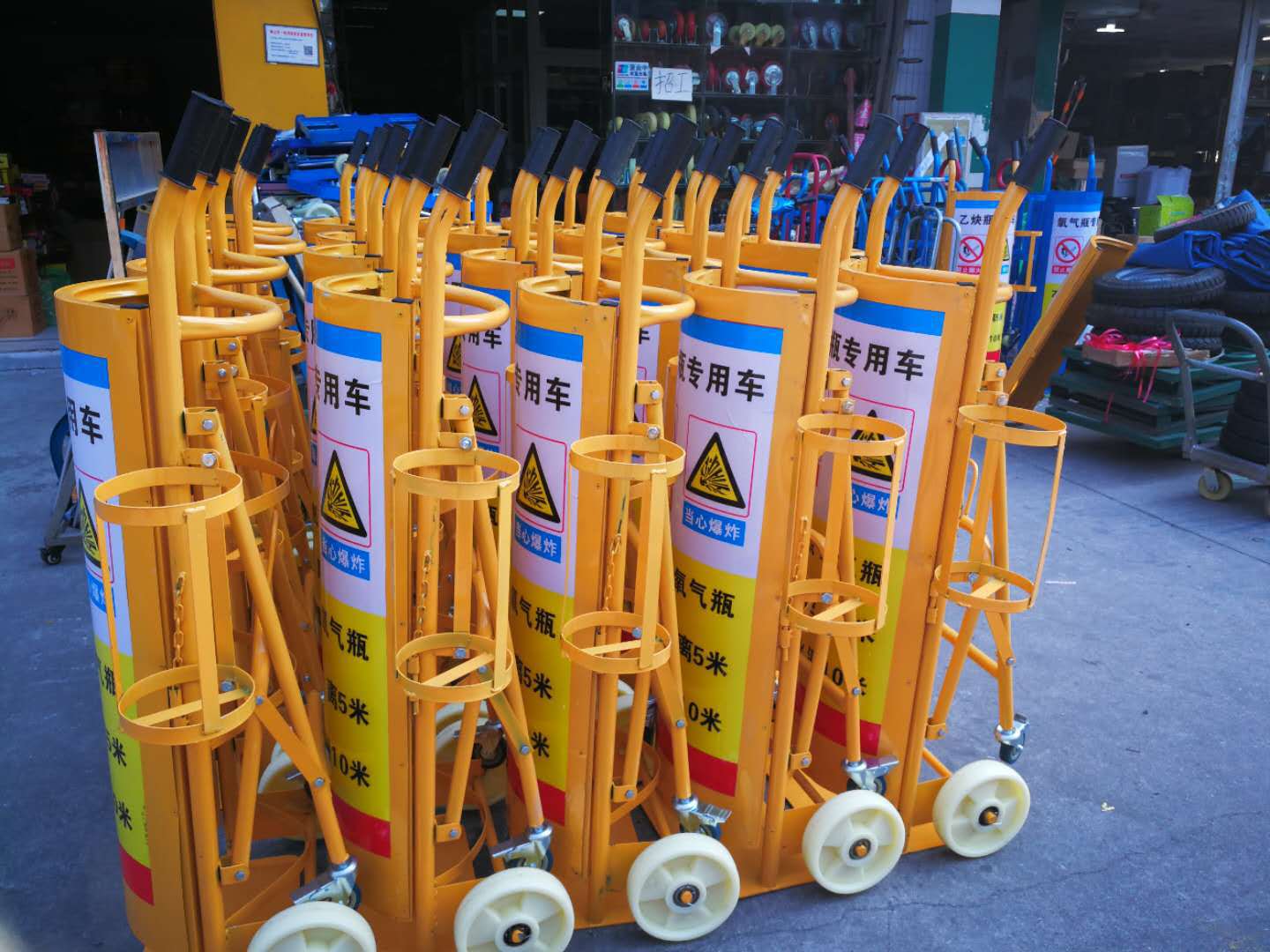 广东佛山珠海深圳惠州阳江湛江肇庆茂名江门氧气瓶车乙炔瓶手推车